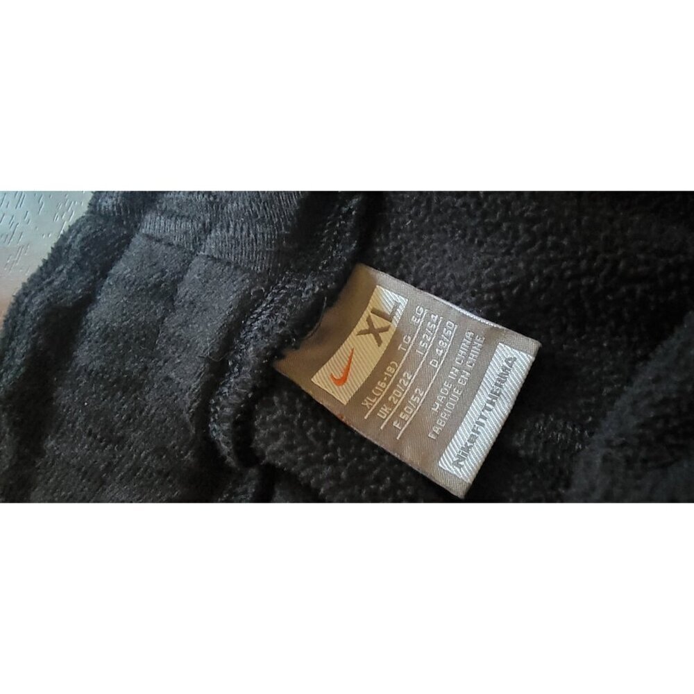 Nike Sportswear FitTherma Fleece Jogger Sweatpants XL Black Yellow  Soft Warm - Picture 8 of 9